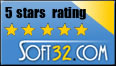 Magic File Renamer is 5 stars rated on Soft32.com