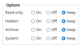 Attributes Setter options