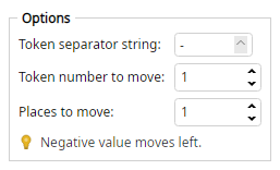 Token Mover options